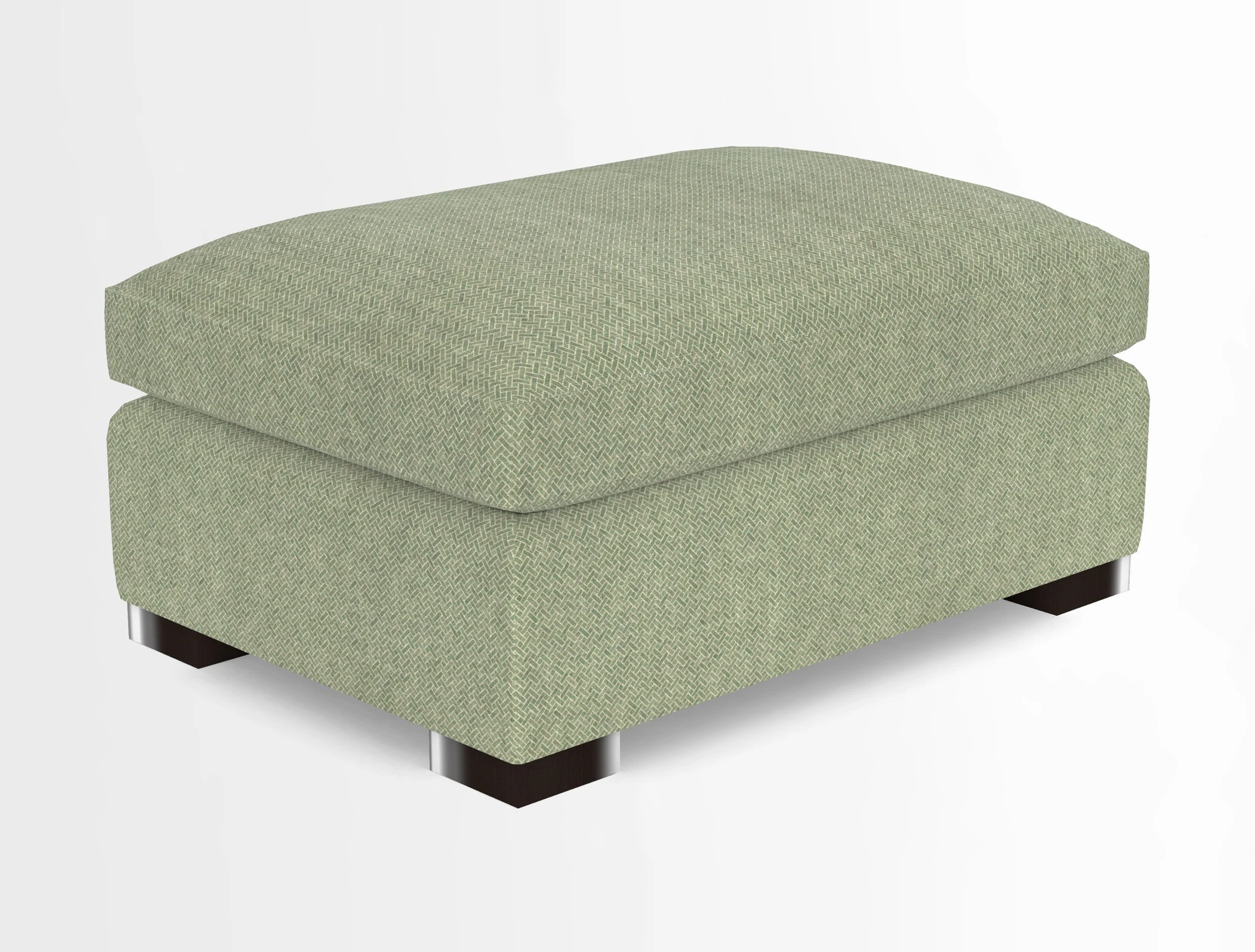 Wadenhoe Storage Footstool in Two Tone Plain Biscuit