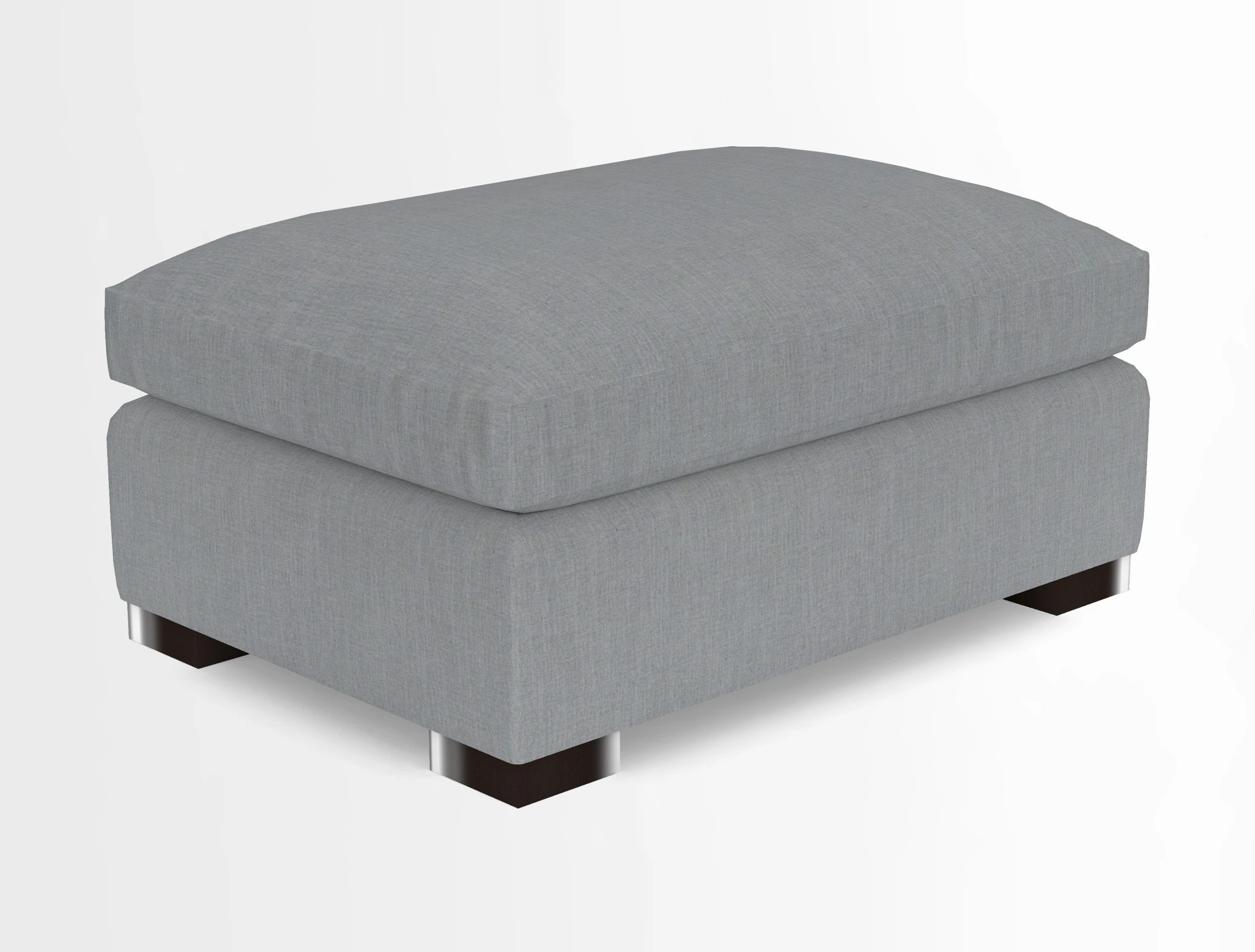 Wadenhoe Storage Footstool in Two Tone Plain Biscuit