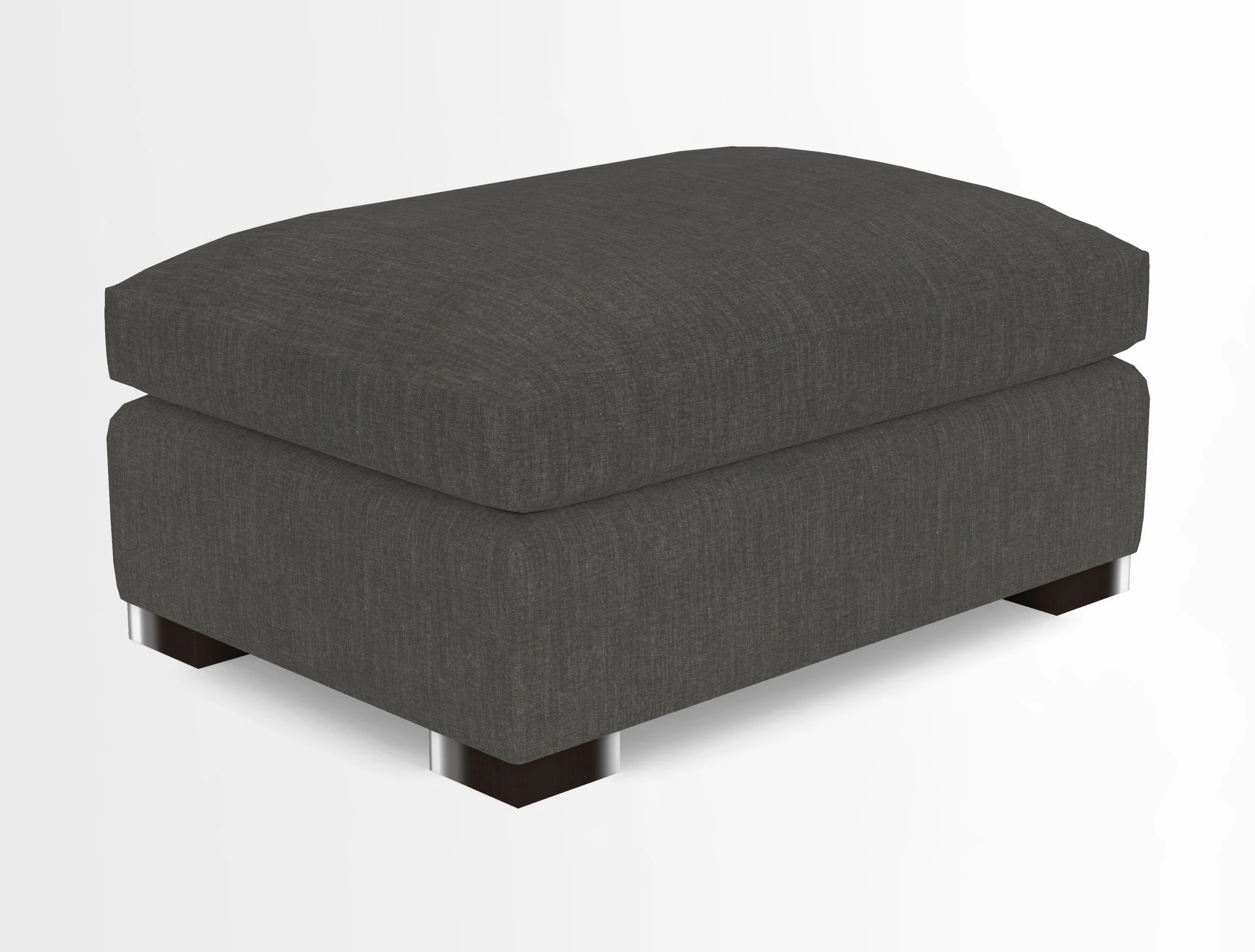 Wadenhoe Storage Footstool in Two Tone Plain Biscuit