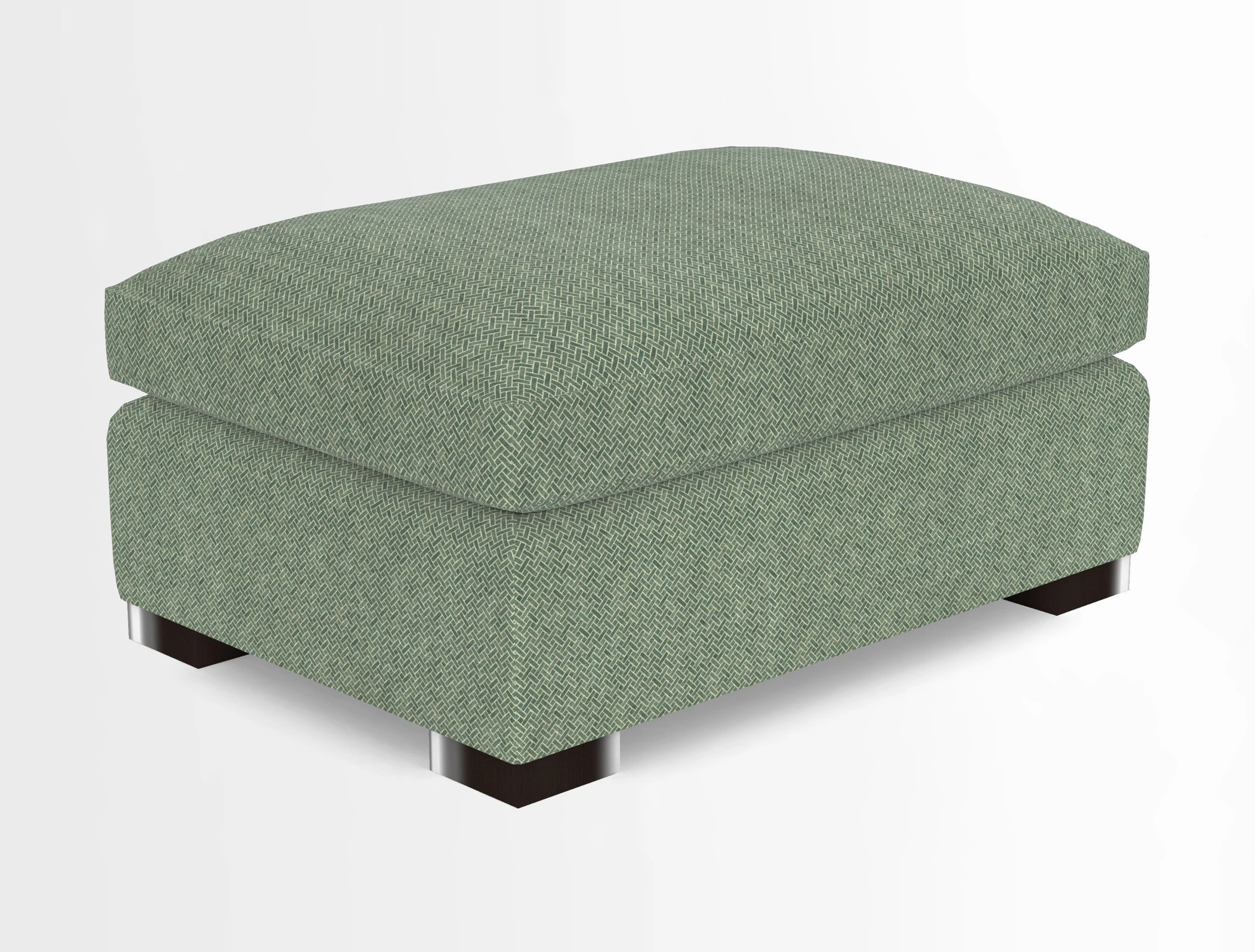 Wadenhoe Storage Footstool in Two Tone Plain Biscuit