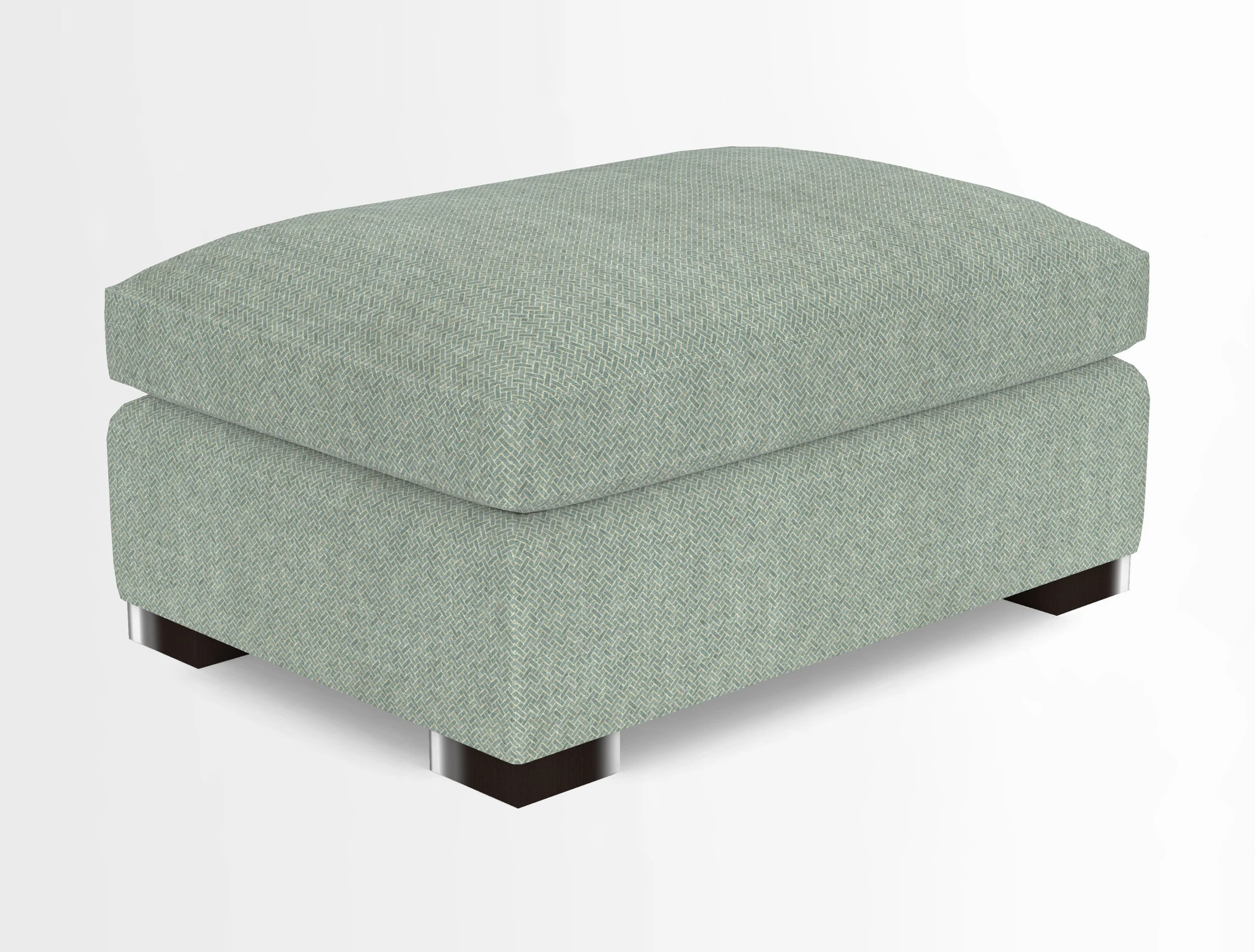 Wadenhoe Storage Footstool in Two Tone Plain Biscuit