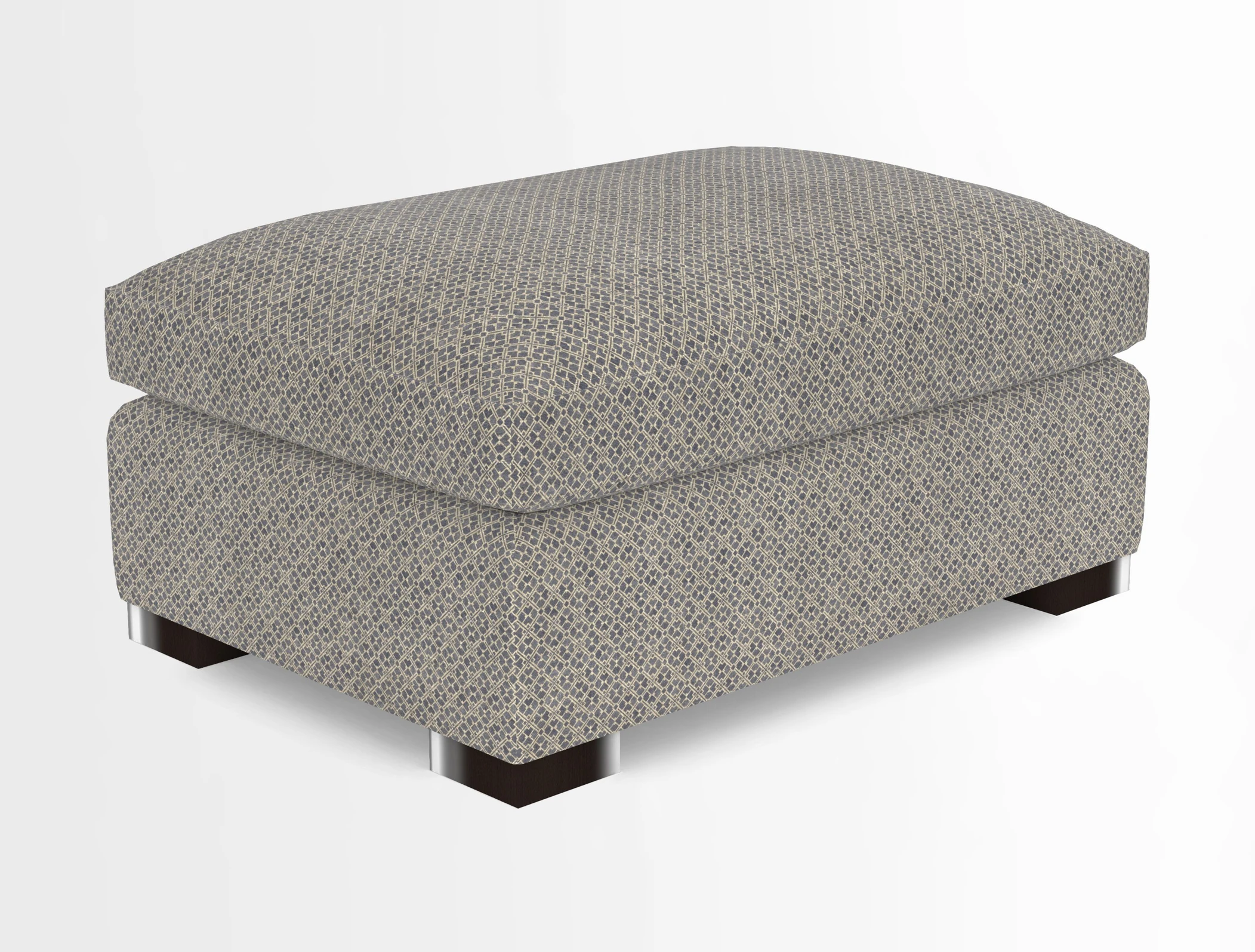 Wadenhoe Storage Footstool in Two Tone Plain Biscuit