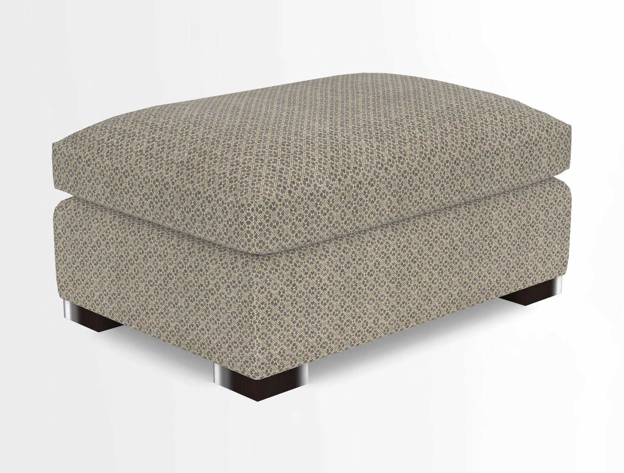 Wadenhoe Storage Footstool in Two Tone Plain Biscuit