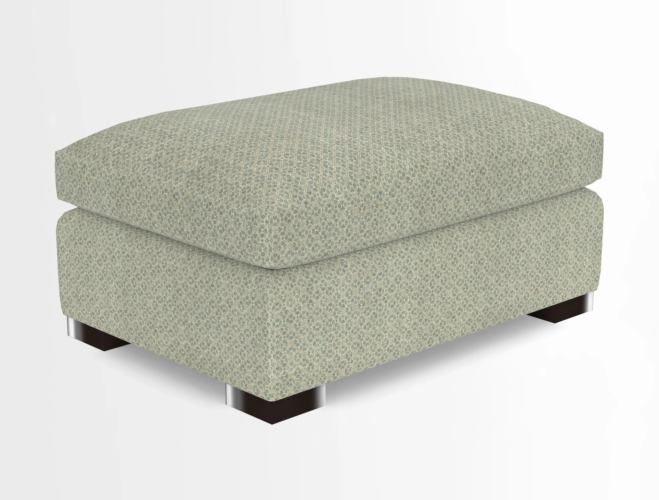 Wadenhoe Storage Footstool in Two Tone Plain Biscuit