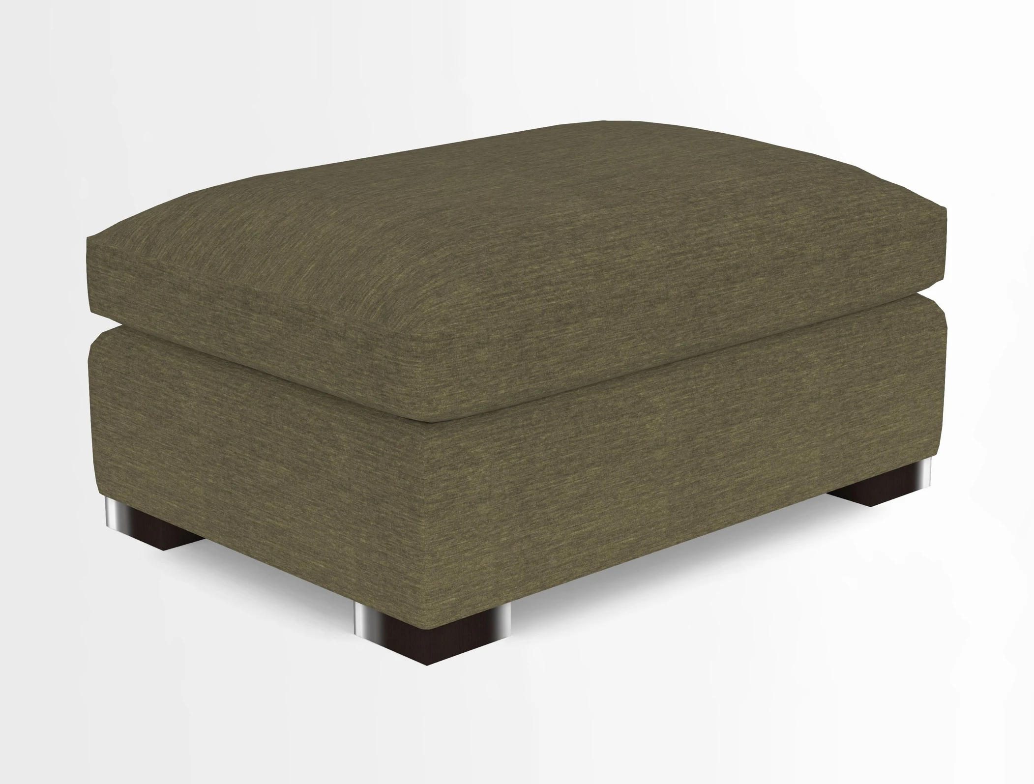 Wadenhoe Storage Footstool in Two Tone Plain Biscuit