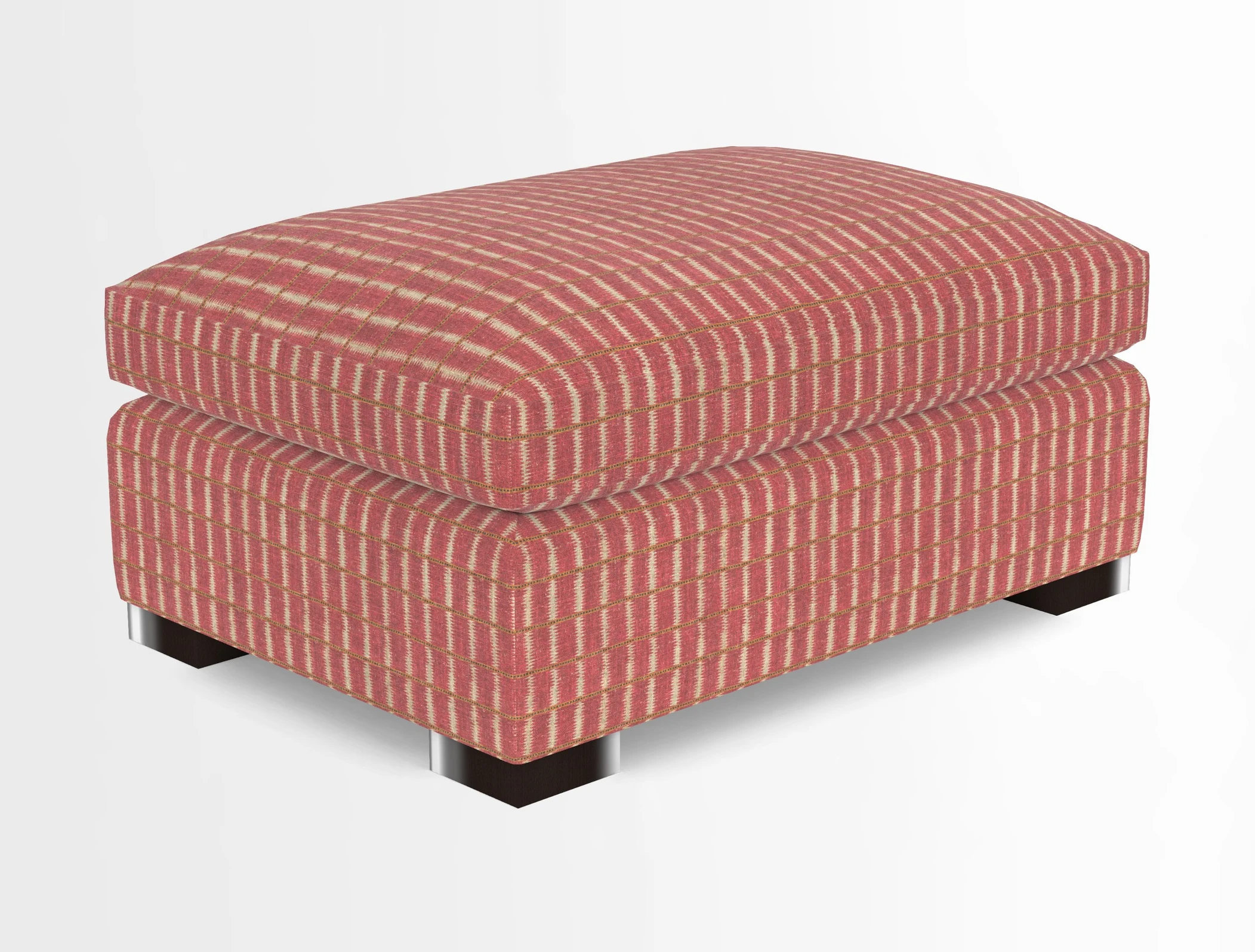 Wadenhoe Storage Footstool in Two Tone Plain Biscuit