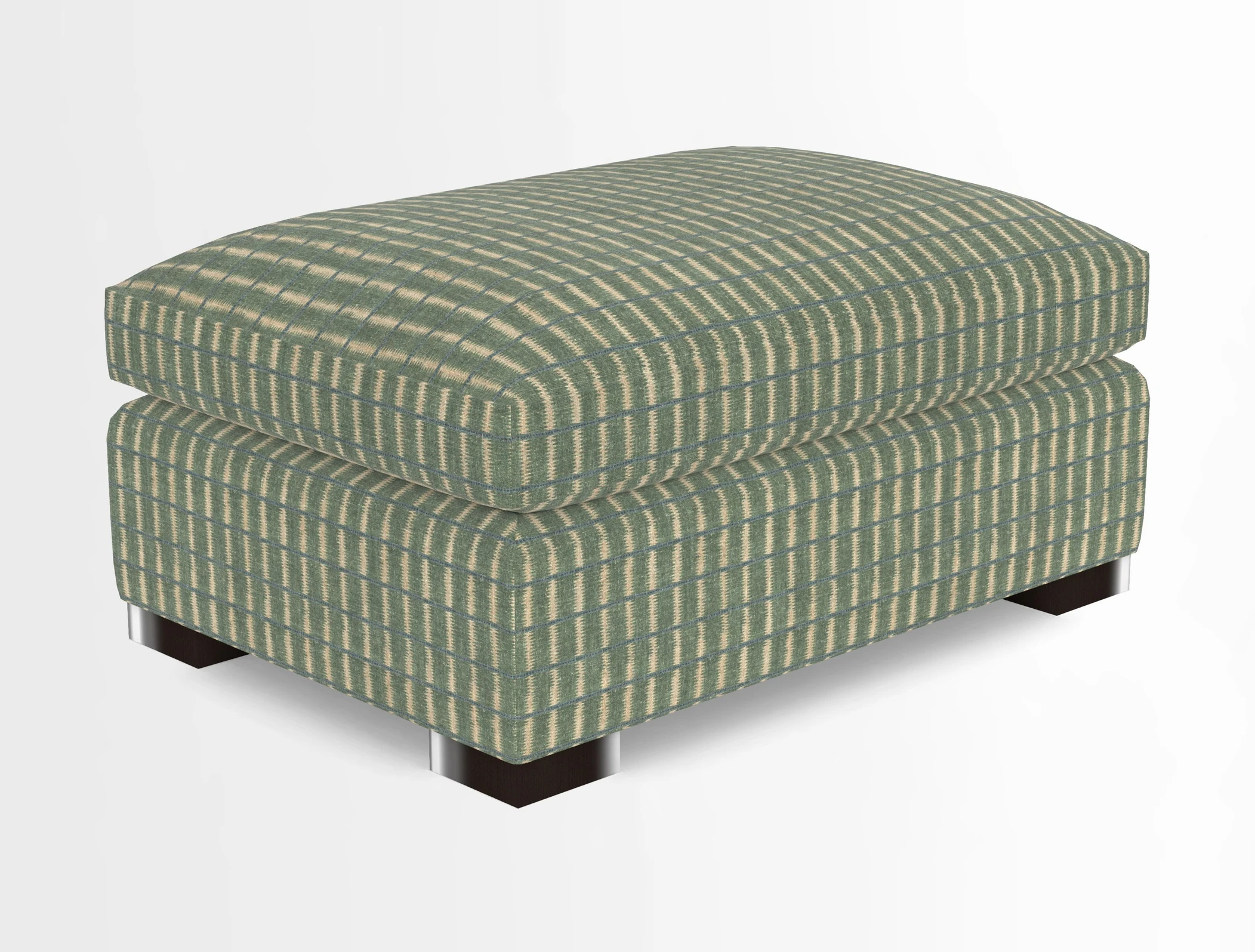 Wadenhoe Storage Footstool in Two Tone Plain Biscuit