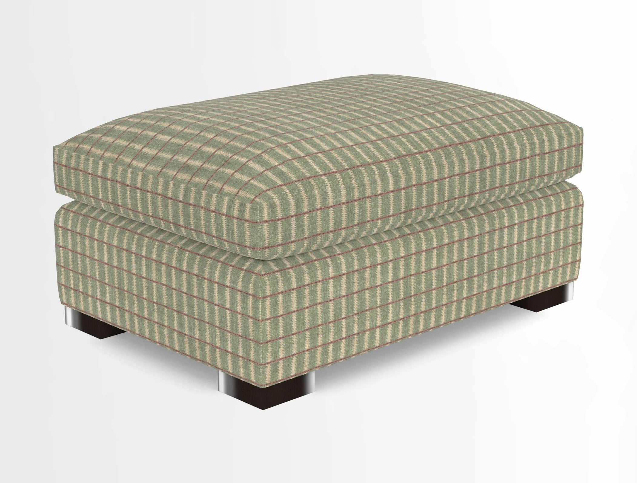Wadenhoe Storage Footstool in Two Tone Plain Biscuit
