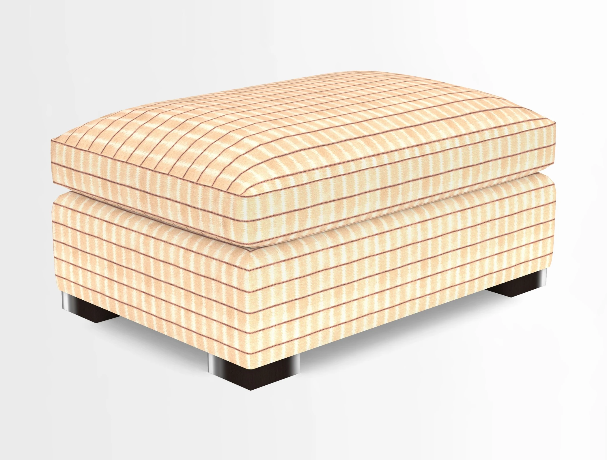 Wadenhoe Storage Footstool in Two Tone Plain Biscuit