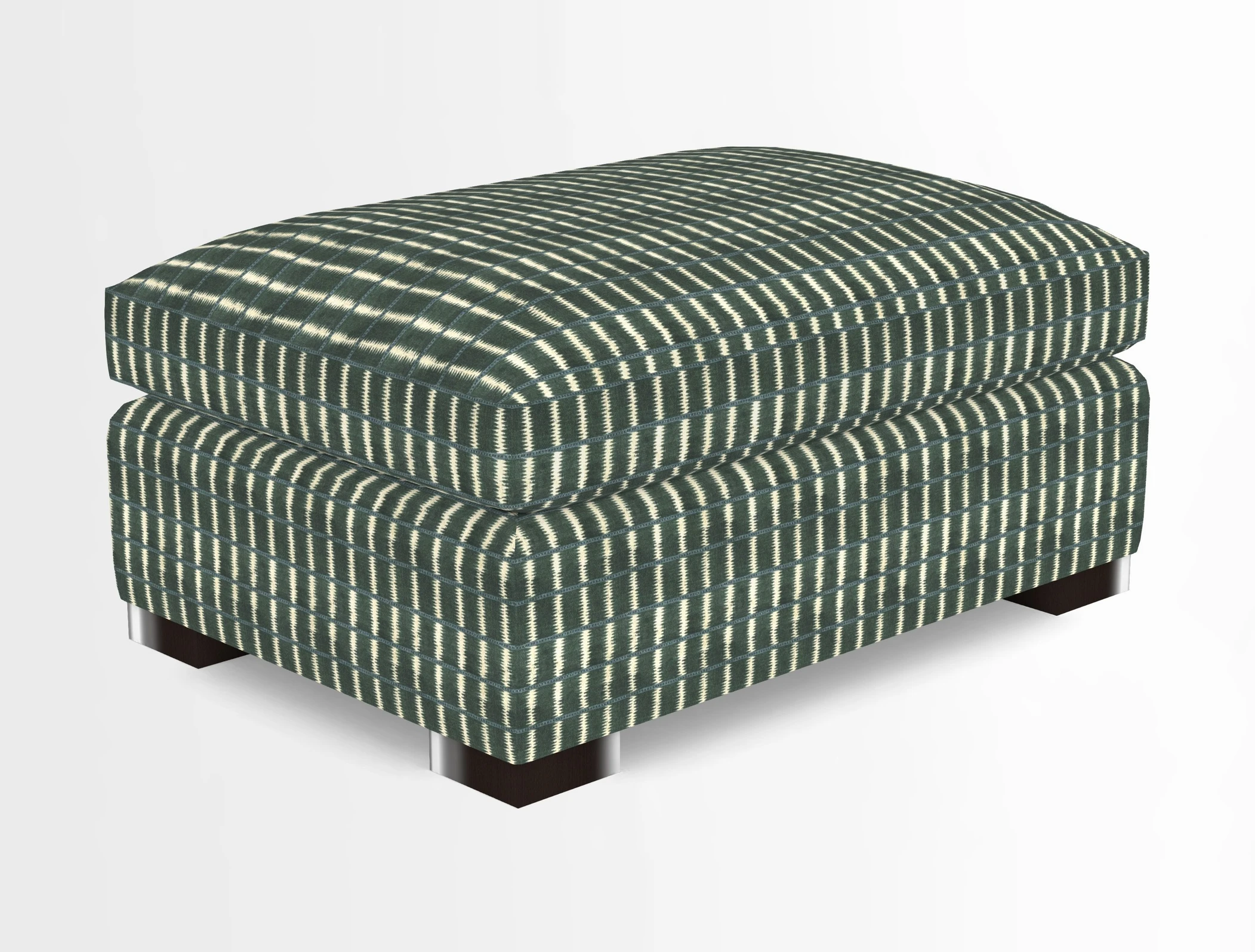 Wadenhoe Storage Footstool in Two Tone Plain Biscuit