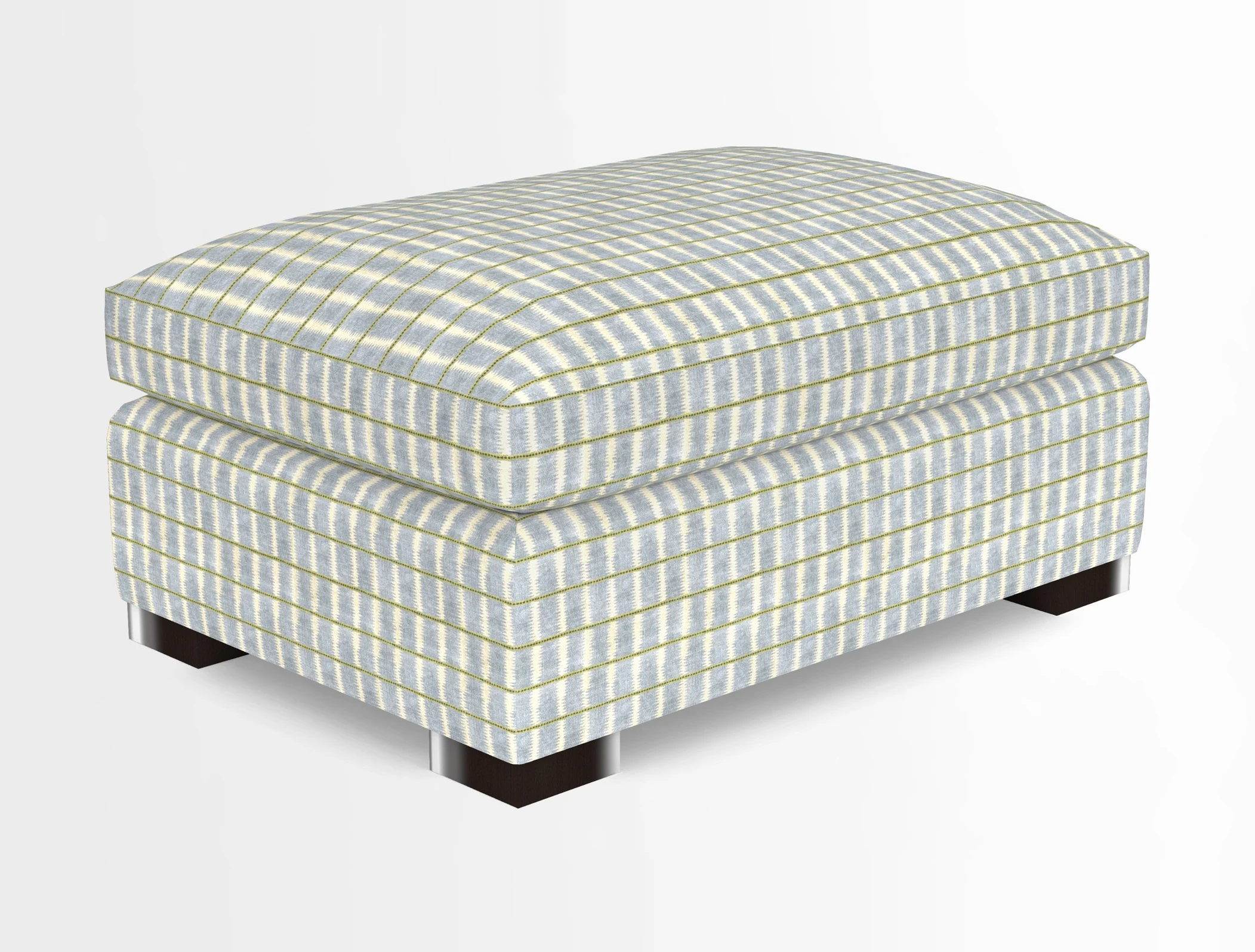 Wadenhoe Storage Footstool in Two Tone Plain Biscuit