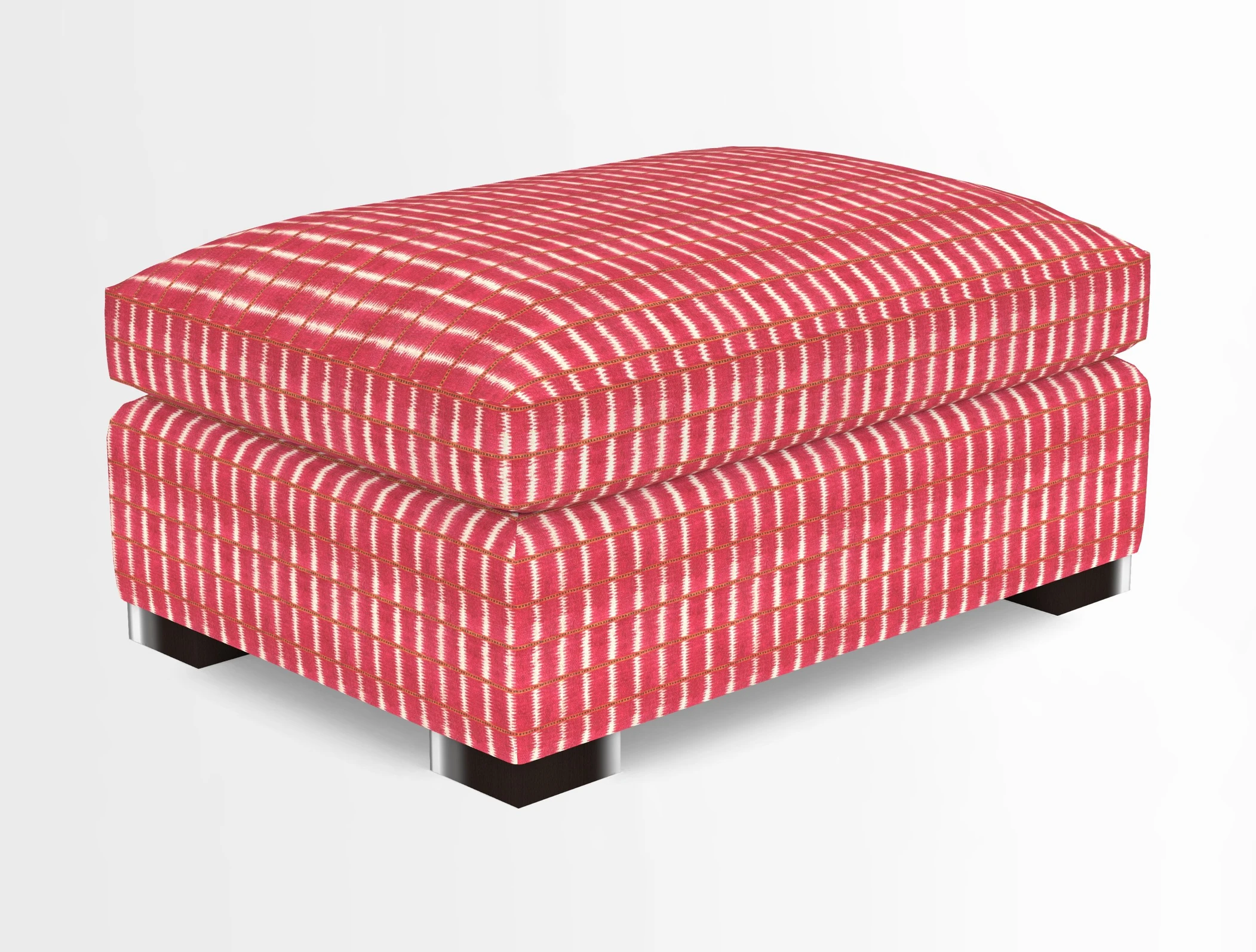 Wadenhoe Storage Footstool in Two Tone Plain Biscuit