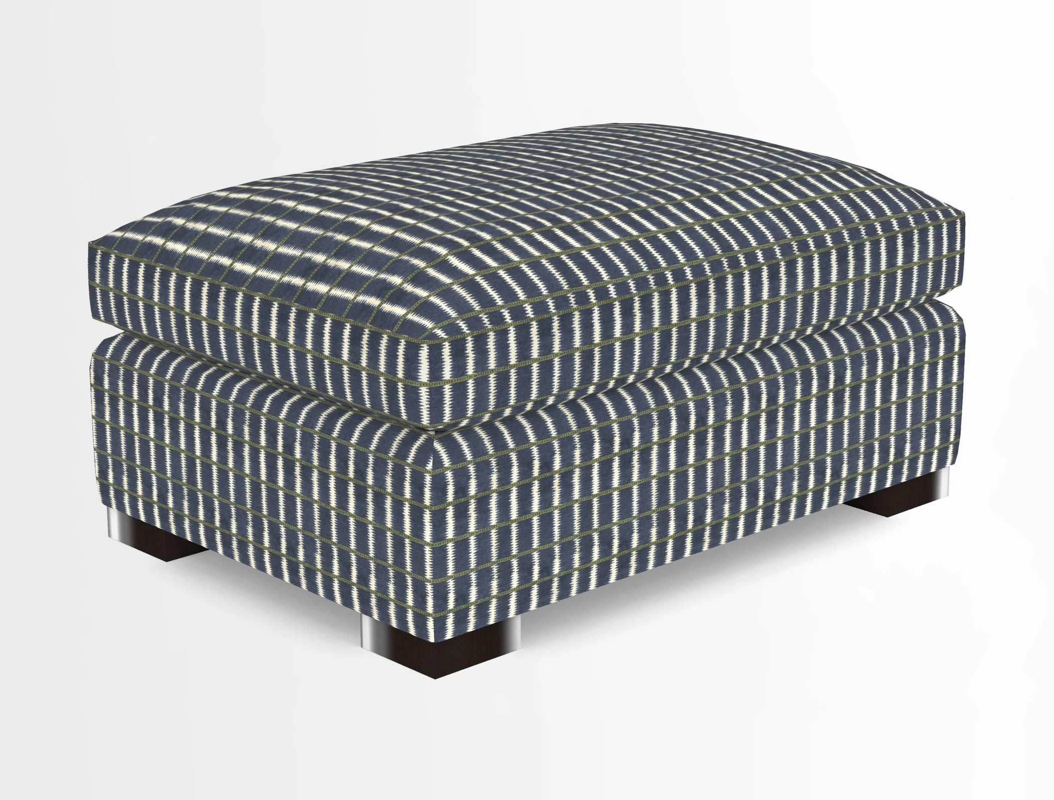 Wadenhoe Storage Footstool in Two Tone Plain Biscuit