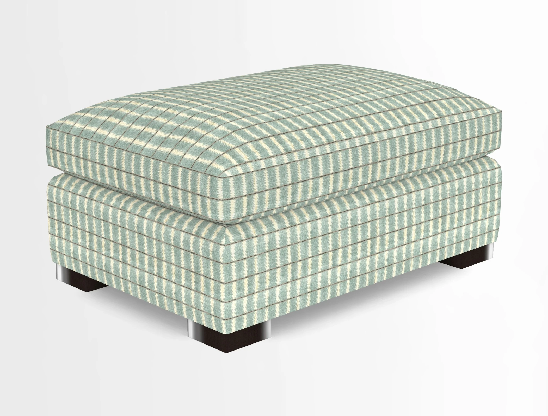 Wadenhoe Storage Footstool in Two Tone Plain Biscuit