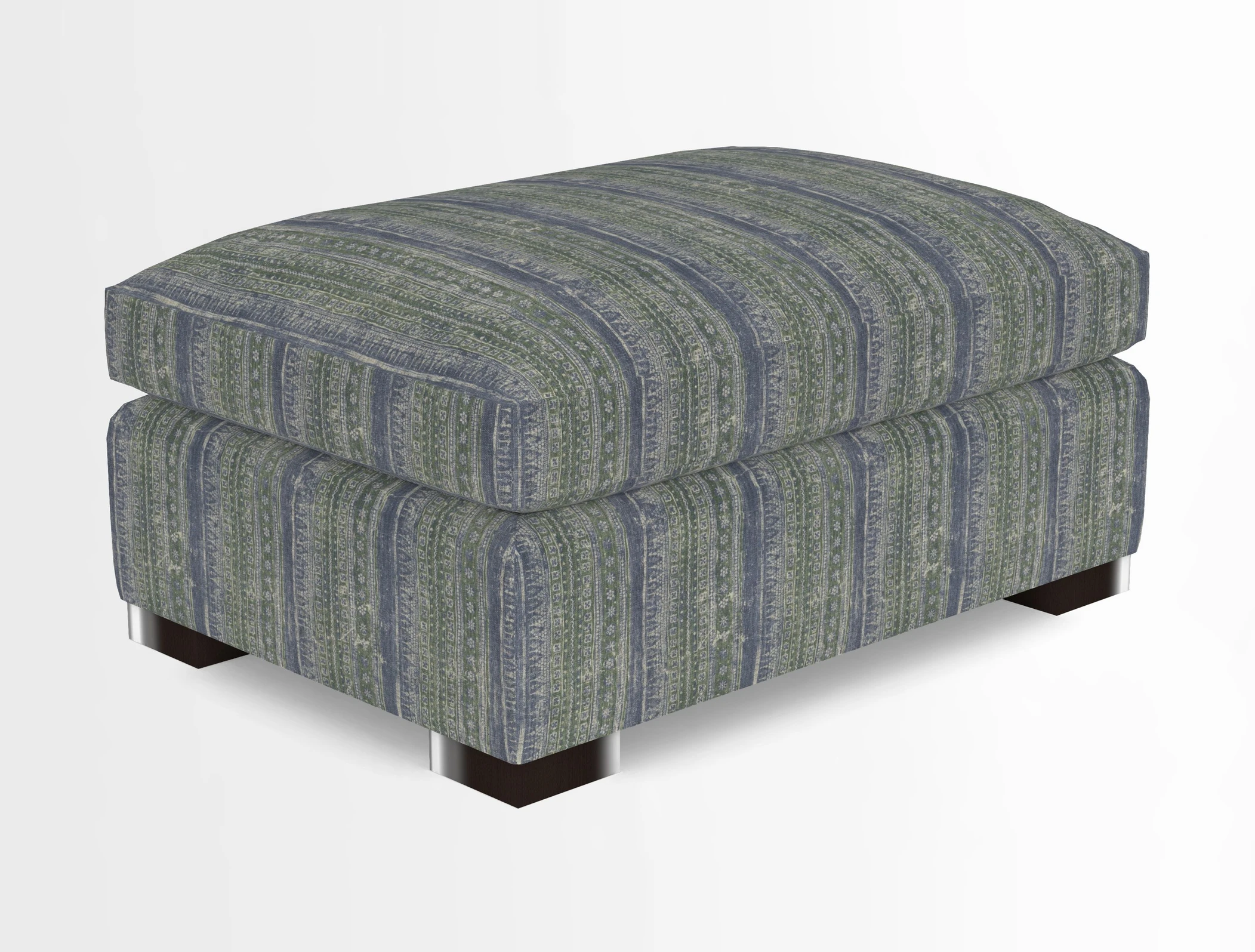 Wadenhoe Storage Footstool in Two Tone Plain Biscuit
