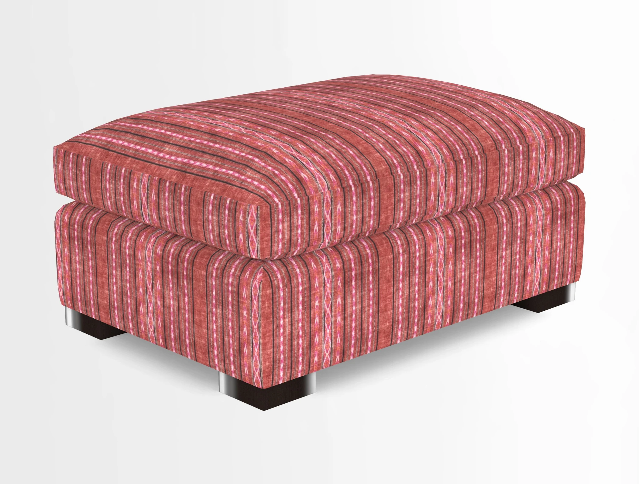 Wadenhoe Storage Footstool in Two Tone Plain Biscuit