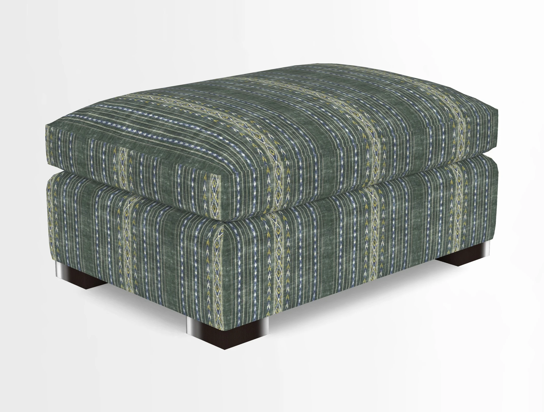 Wadenhoe Storage Footstool in Two Tone Plain Biscuit