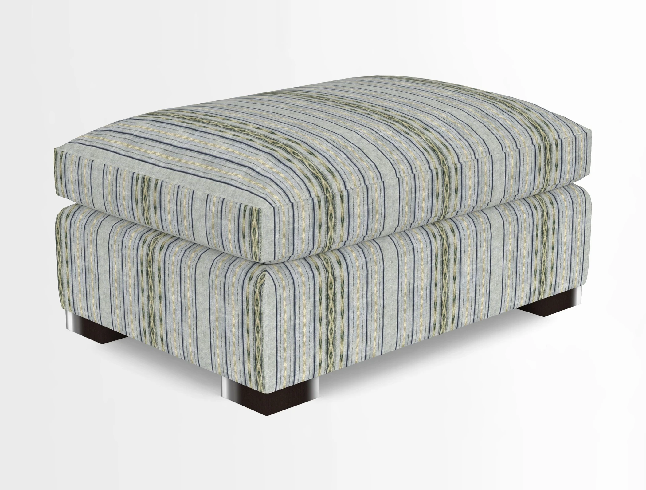 Wadenhoe Storage Footstool in Two Tone Plain Biscuit