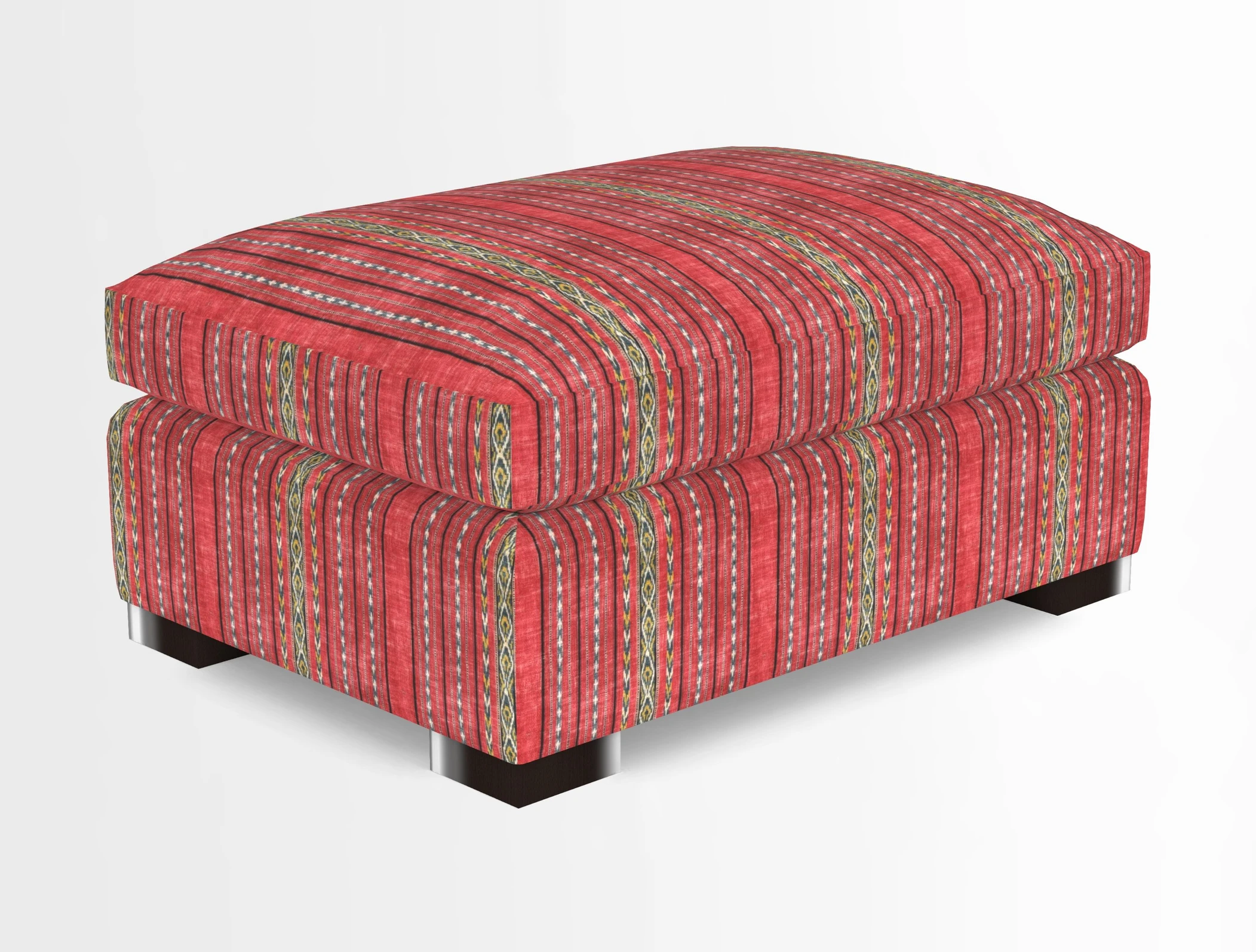 Wadenhoe Storage Footstool in Two Tone Plain Biscuit