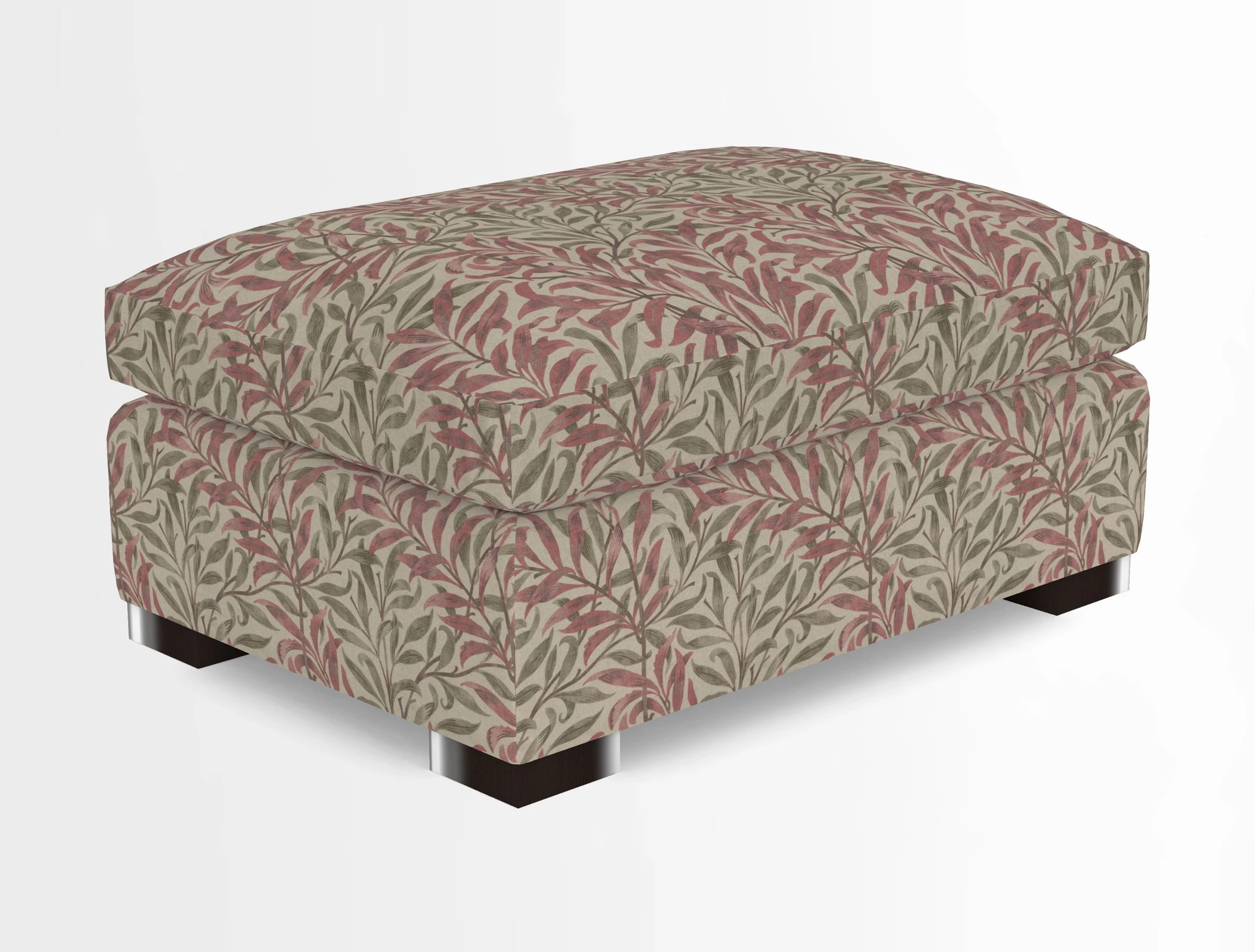 Wadenhoe Storage Footstool in Two Tone Plain Biscuit