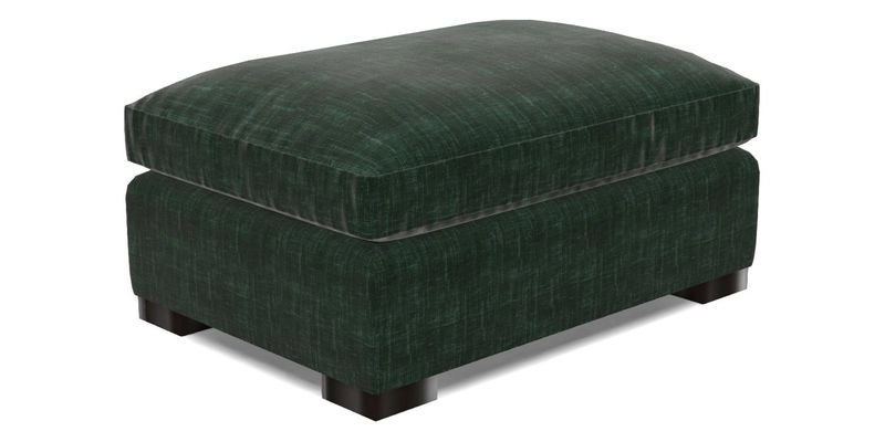 Wadenhoe Storage Footstool in Two Tone Plain Biscuit