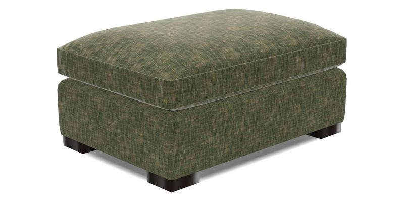 Wadenhoe Storage Footstool in Two Tone Plain Biscuit