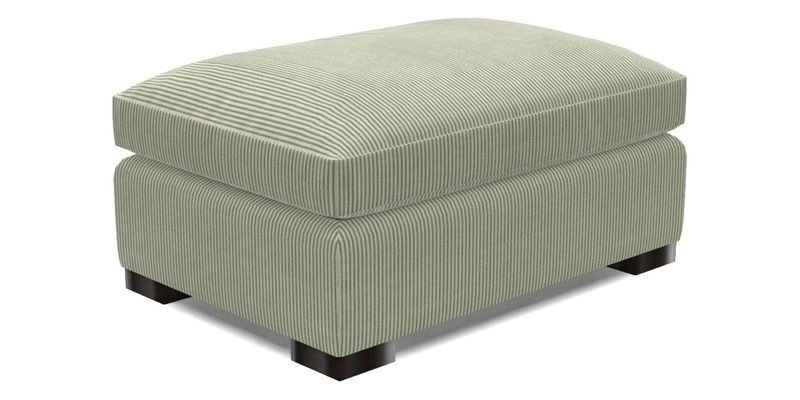 Wadenhoe Storage Footstool in Two Tone Plain Biscuit