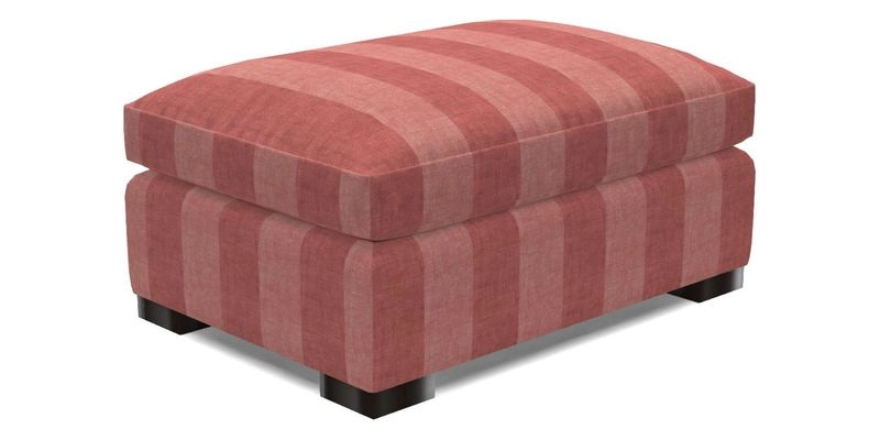 Wadenhoe Storage Footstool in Two Tone Plain Biscuit