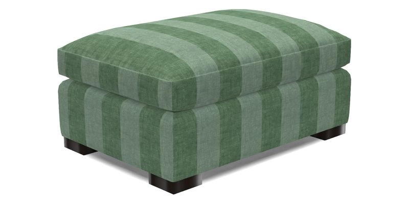 Wadenhoe Storage Footstool in Two Tone Plain Biscuit