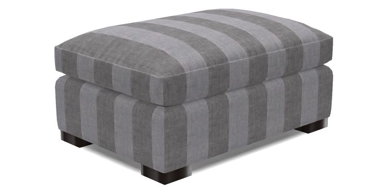 Wadenhoe Storage Footstool in Two Tone Plain Biscuit