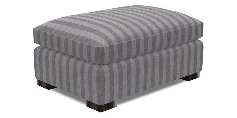 Wadenhoe Storage Footstool in Two Tone Plain Biscuit