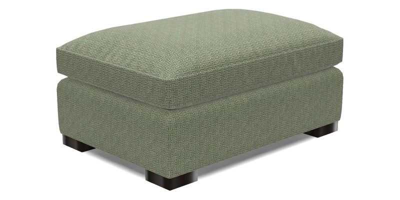 Wadenhoe Storage Footstool in Two Tone Plain Biscuit