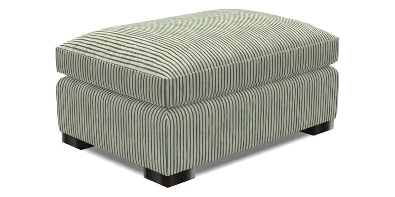 Wadenhoe Storage Footstool in Two Tone Plain Biscuit