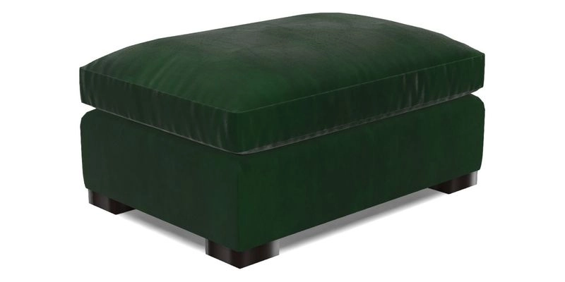 Wadenhoe Storage Footstool in Two Tone Plain Biscuit