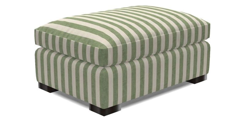 Wadenhoe Storage Footstool in Two Tone Plain Biscuit