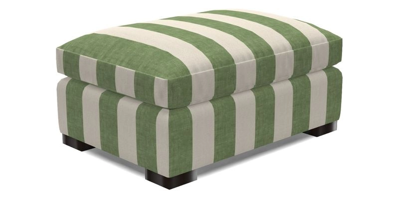 Wadenhoe Storage Footstool in Two Tone Plain Biscuit