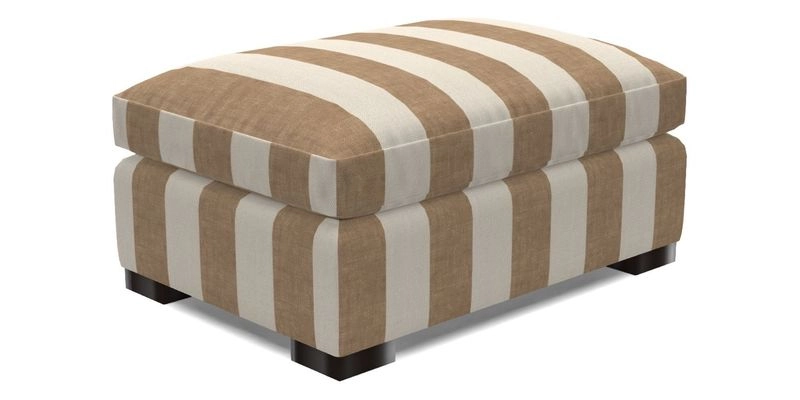 Wadenhoe Storage Footstool in Two Tone Plain Biscuit