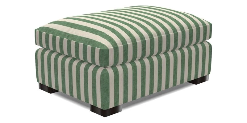 Wadenhoe Storage Footstool in Two Tone Plain Biscuit