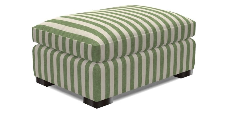 Wadenhoe Storage Footstool in Two Tone Plain Biscuit