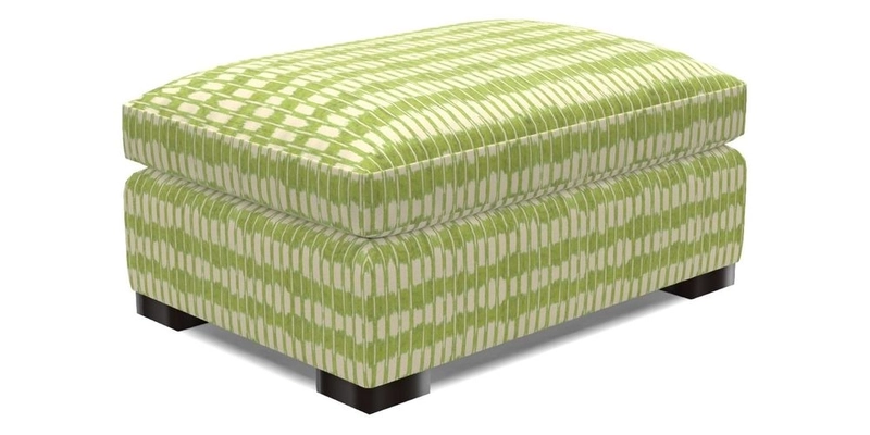 Wadenhoe Storage Footstool in Two Tone Plain Biscuit