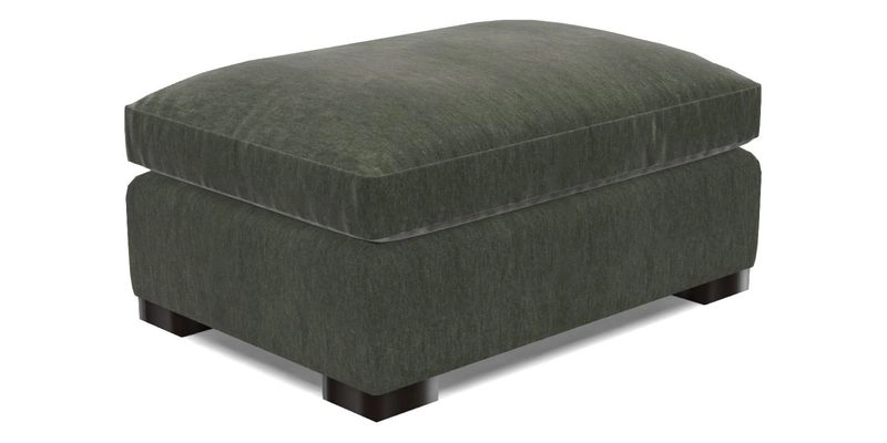 Wadenhoe Storage Footstool in Two Tone Plain Biscuit