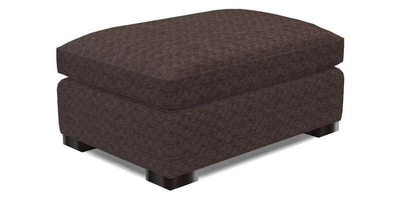 Wadenhoe Storage Footstool in Two Tone Plain Biscuit