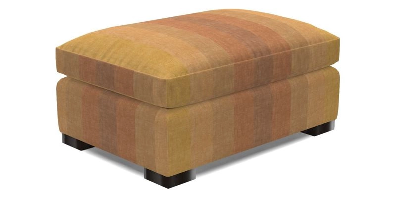 Wadenhoe Storage Footstool in Two Tone Plain Biscuit
