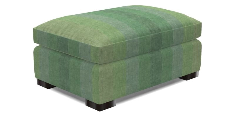 Wadenhoe Storage Footstool in Two Tone Plain Biscuit