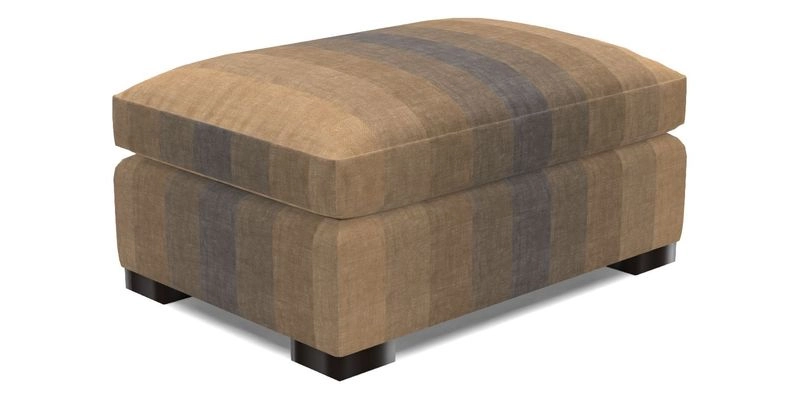 Wadenhoe Storage Footstool in Two Tone Plain Biscuit
