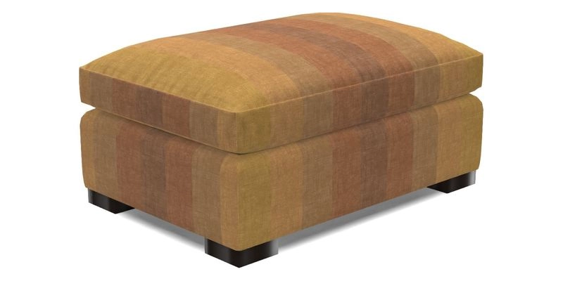 Wadenhoe Storage Footstool in Two Tone Plain Biscuit