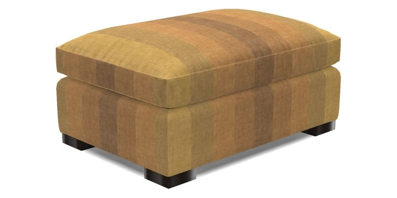 Wadenhoe Storage Footstool in Two Tone Plain Biscuit
