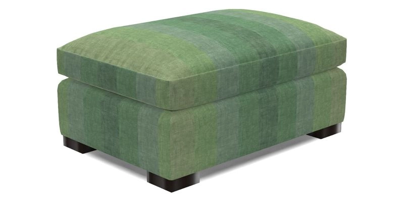 Wadenhoe Storage Footstool in Two Tone Plain Biscuit