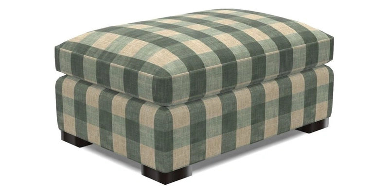 Wadenhoe Storage Footstool in Two Tone Plain Biscuit