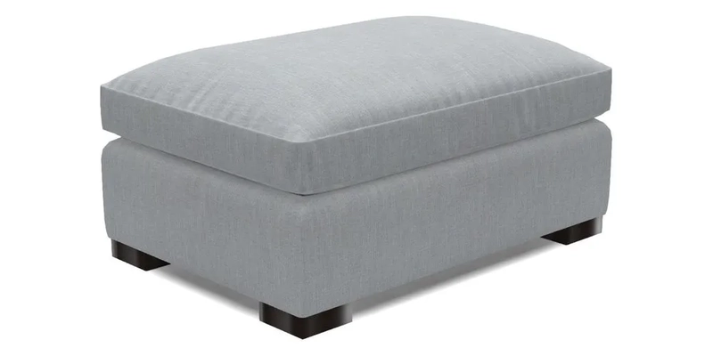 Wadenhoe Storage Footstool in Two Tone Plain Biscuit